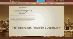 Desktop Screenshot of executiveinvestigationandsecurity.com